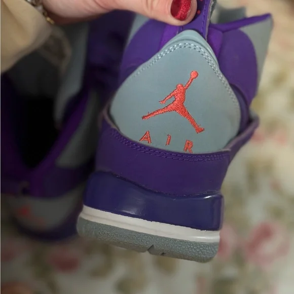 Fierce Purple Air Jordan Flight 45 Sneakers - Picture 7 of 11
